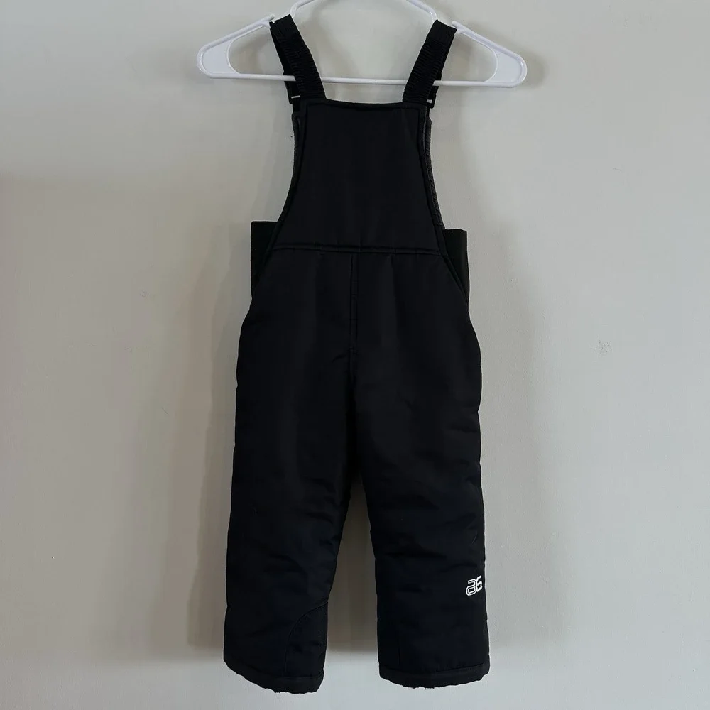 Arctix Snow Pants Kids Toddler 3T Black Overalls Adjustable Insulated Waterproof